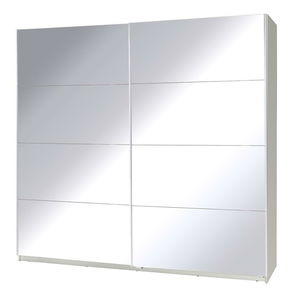 Šatní skříň s posuvnými dveřmi Twistral 1 (bílá) (se zrcadlem)