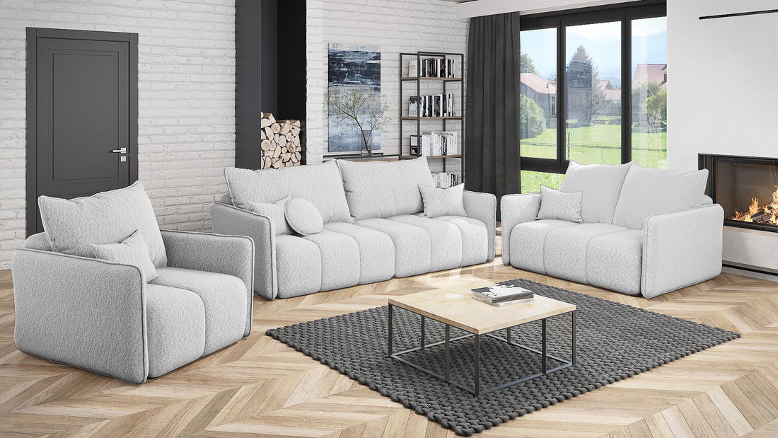 Sedací souprava Carmelone S (bílá)