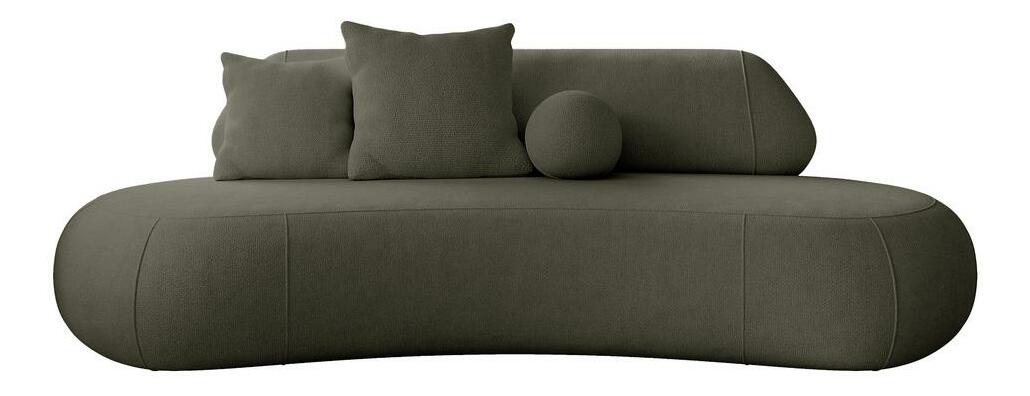 Pohovka trojsedačka Bally (tmavě zelená + černá)