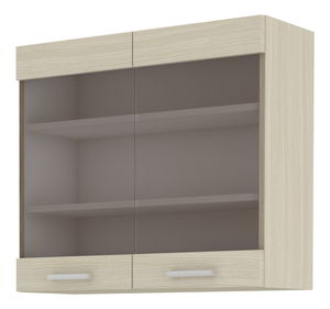 Horní kuchyňská skříňka Chasma 80 GS 72 2F (dub ferara + tmavé drevo)