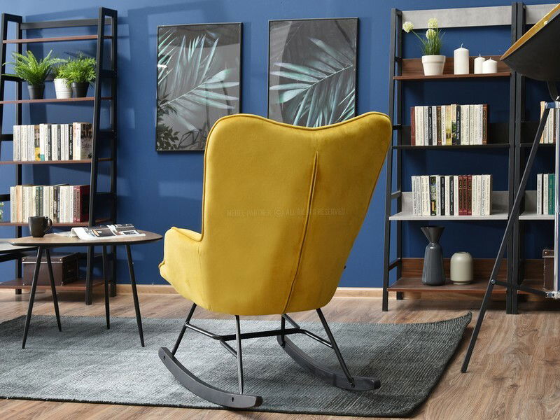 Křeslo Sibyla (žlutá + černá)