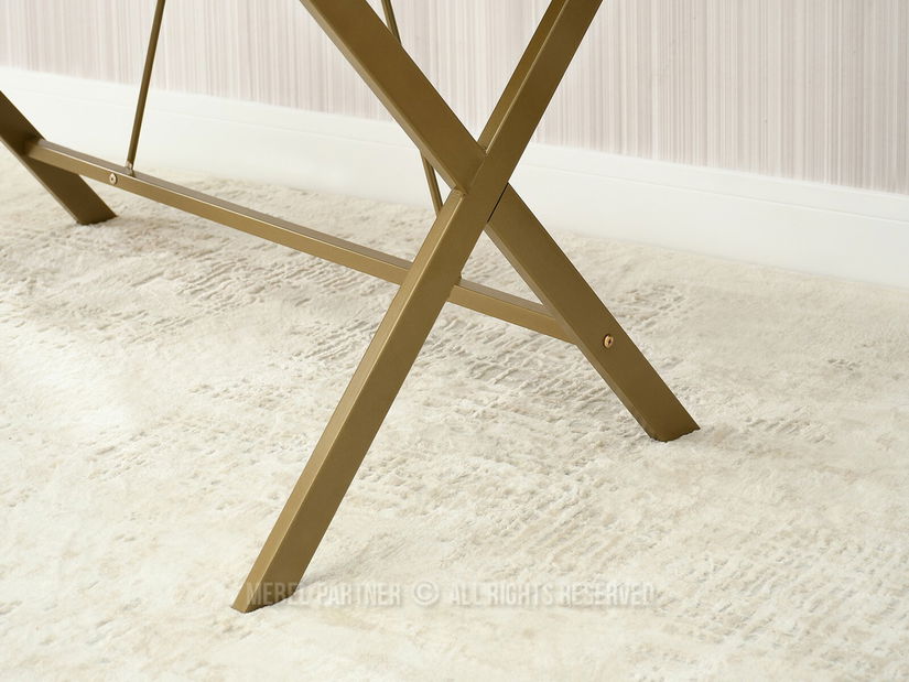 PC stolek Desiguo (ořech + zlatá)