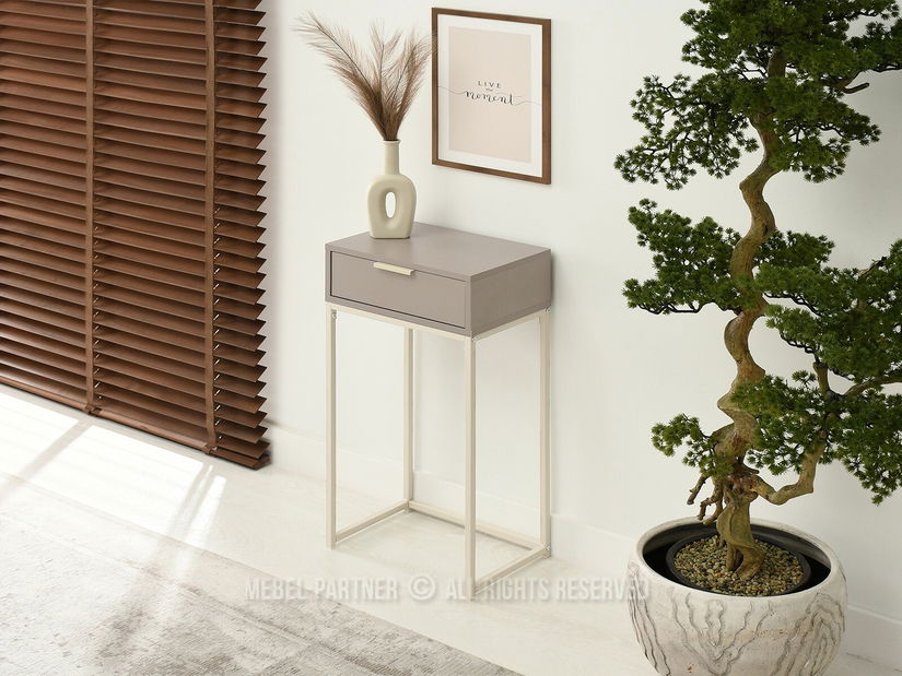 Konzolový stolek Norma S (béžová + krémová)