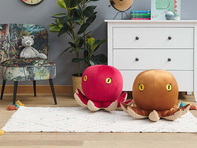 Taburetka OCTAPU (hnědá)