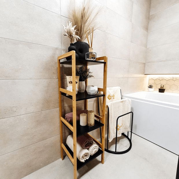 Regál Feud (černá + přírodní)