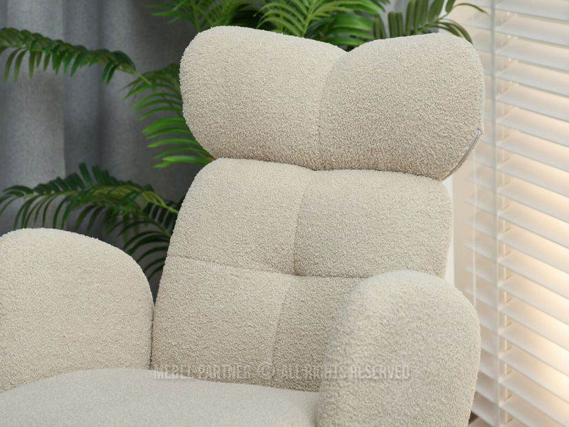 Židle Meda (béžová + černá)