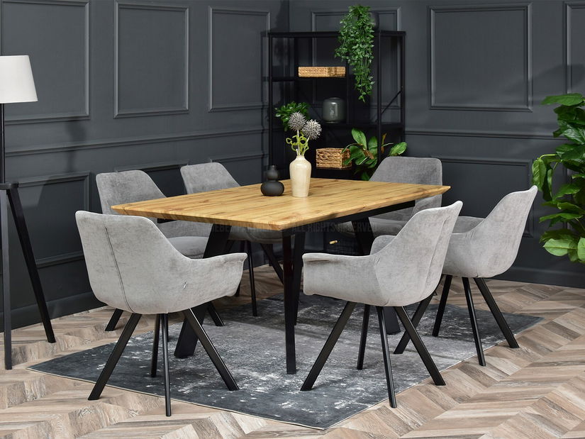 Židle Mirabell (šedá + černá)