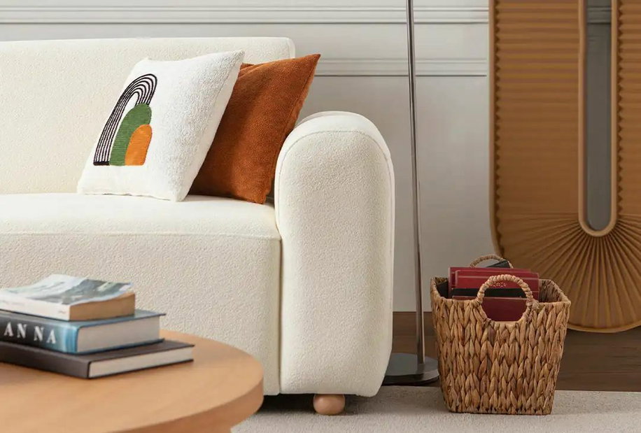 Rohová sedačka Slota (bílá) (L)