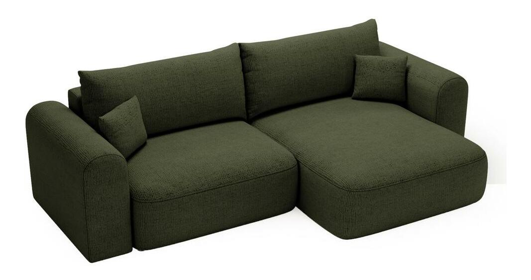 Rohová sedací souprava Sorento (olivová + černá)