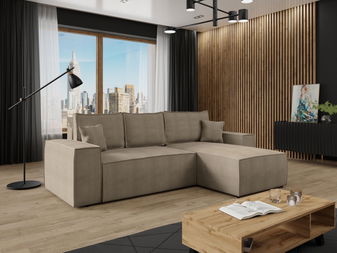 Rohová sedací souprava Miramos L (cappuccino)