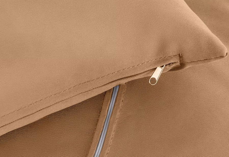 Závěsné křeslo Cleopatra (hnědá + ecru)