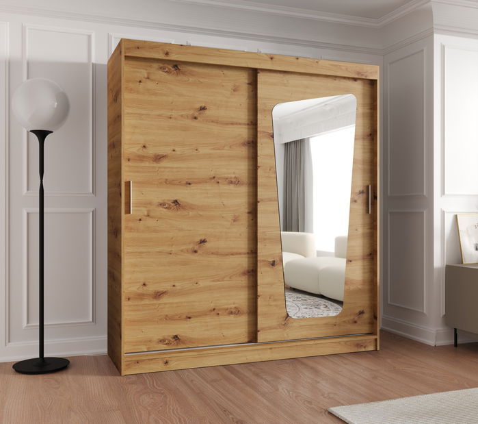 Šatní skříň 180 cm Mokka (dub artisan)