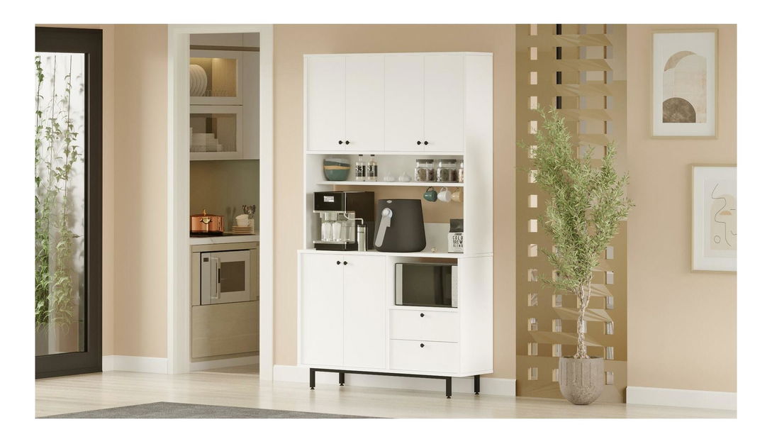 Policová skříň Rebutia 7 (bílá)