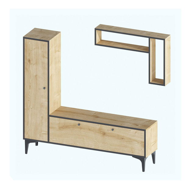 Obývací stěna Perla (borovice atlantická)