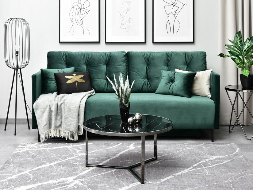 Konferenční stolek Natol (černá + nikl)