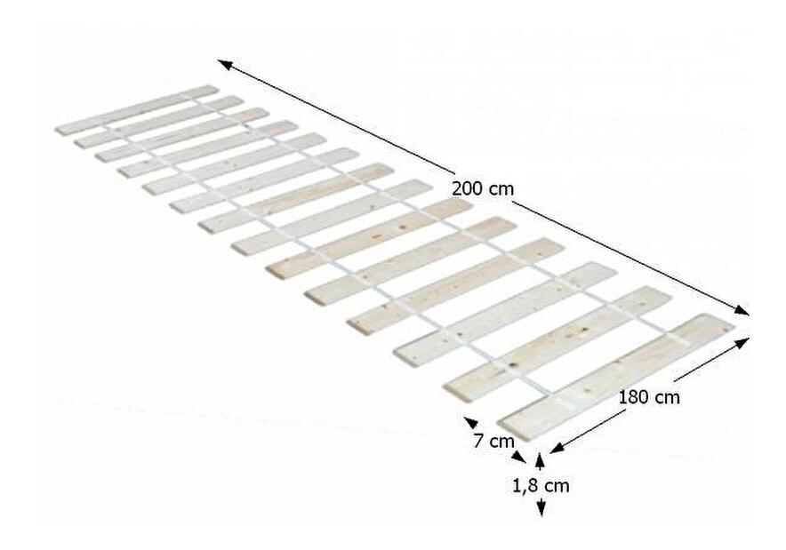 Laťkový rošt 200x180 cm 14 laťový