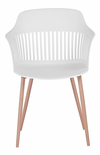 Set 2 ks. jídelních židlí BARCA (bílá)