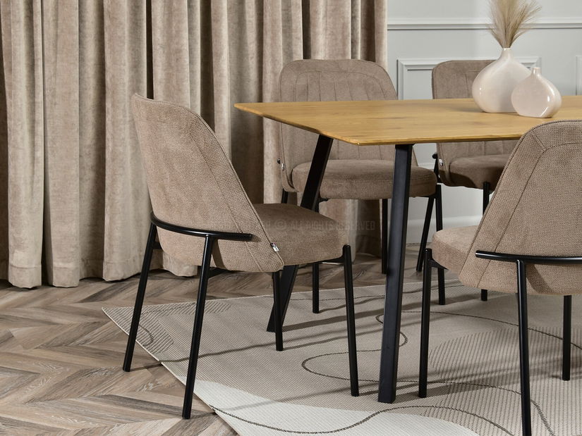 Židle Ella (béžová + černá)