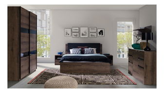 Ložnice Desayuno 1 (dub monastery + lesk černý)