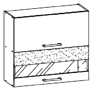 Horní kuchyňská skříňka Modesta MD9 G80W