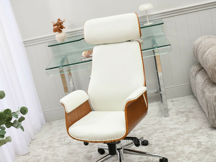 Kancelářské křeslo Lendirnard (krémová)