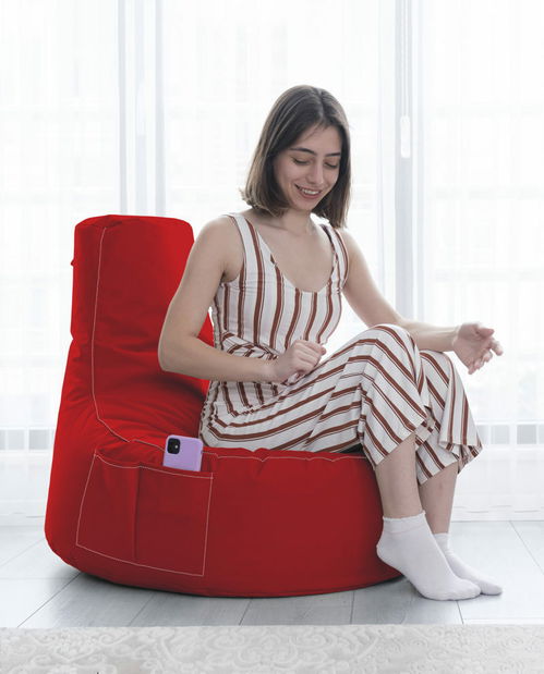 Sedací pytel Edmund (červená)