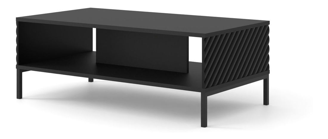 Konferenční stolek Surfy 3D (černá + černá)