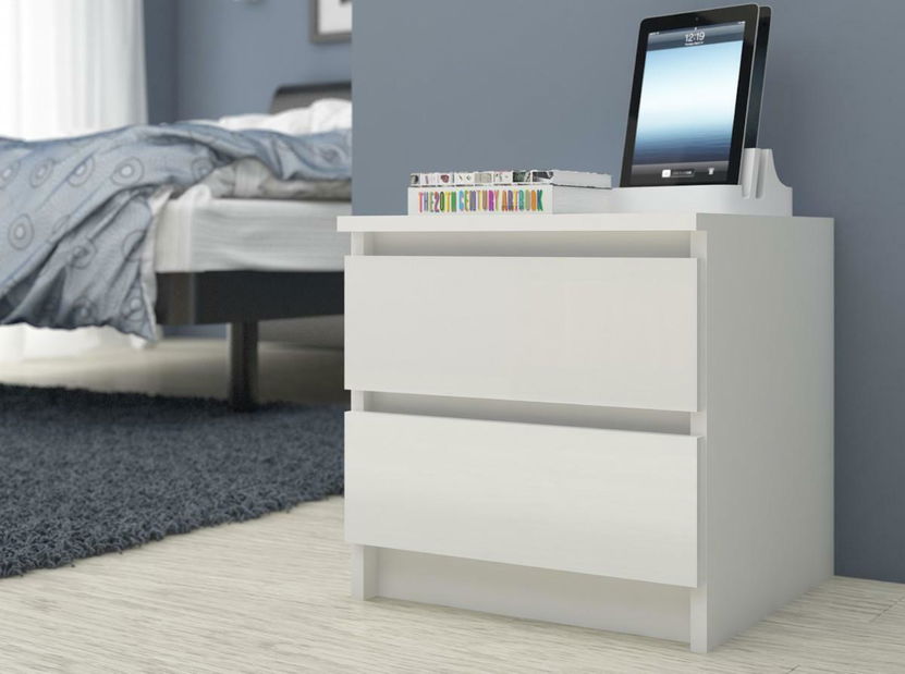 Noční stolek Kalista (bílá)