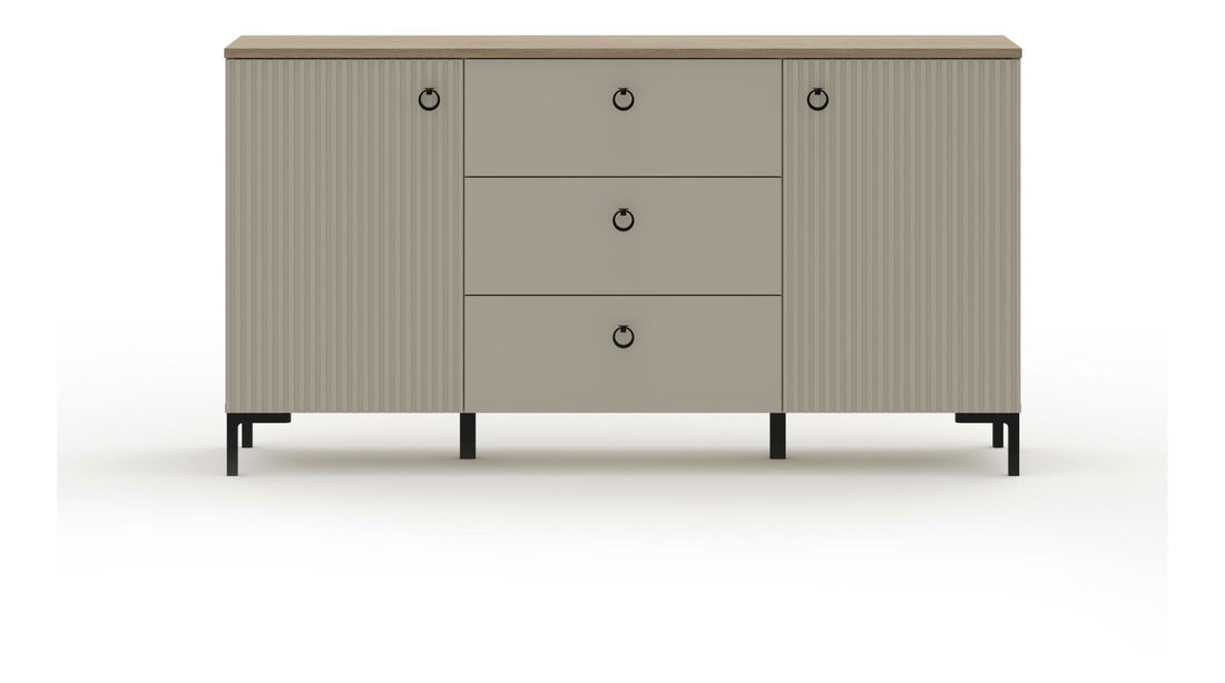 Komoda Demandaron 4 (taupe + dub silverjack)