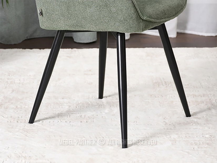 Židle Bonita (zelená + chromová)