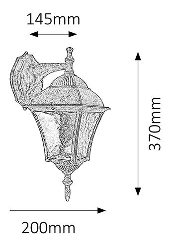 Venkovní svítidlo Toscana 8391 (antická zlatá)