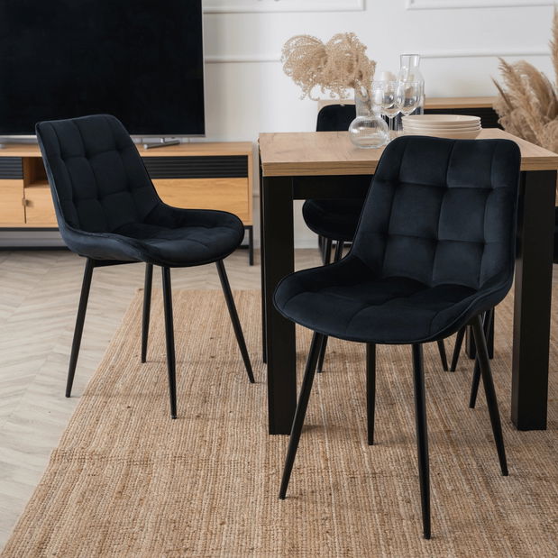 Jídelní židle Clavar (černá)