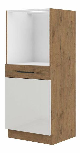 Dolní kuchyňská skříňka Virion 60 DP 145 1F BB (dub lancelot + lesk bílý)