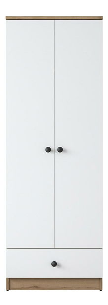 Šatní skříně Bastet 118 (bílá + ořech)