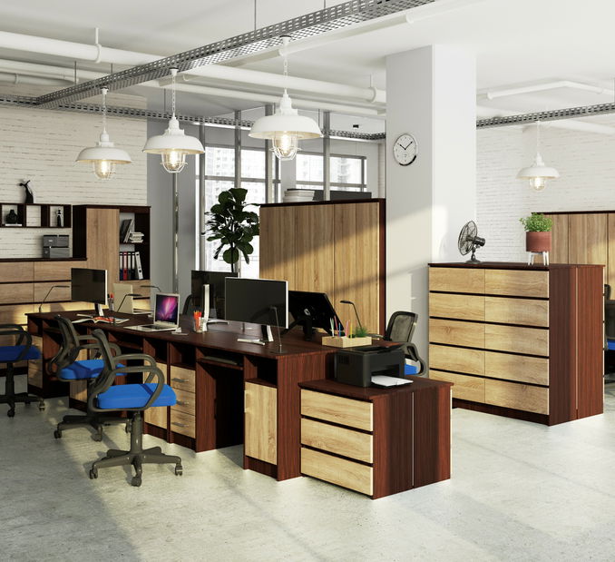 PC stolek Aziza (wenge + dub sonoma)