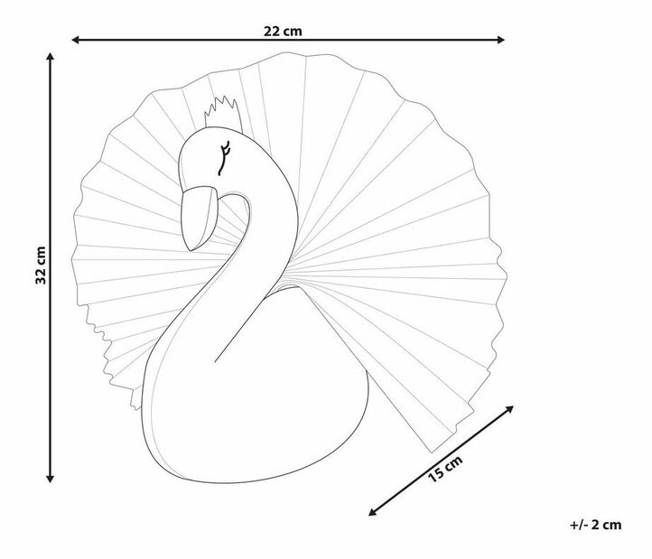 Nástěnná dekorace Odeza (bílá)