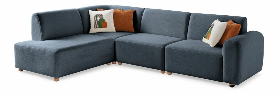 Rohová sedačka Slota (modrá) (L)