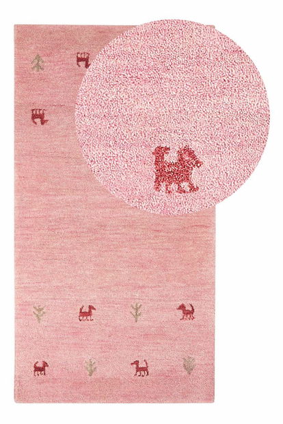 Koberec 80 x 150 cm Yulat (růžová)