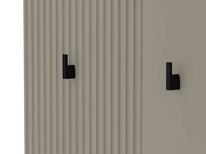 Věšákový panel Demandaron (taupe + dub silverjack)