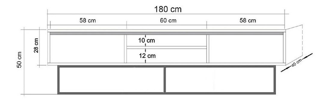 TV stolek/skříňka Maddame 2 180