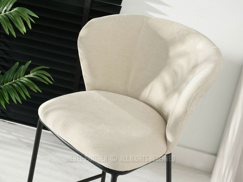 Barová židle Kurkum (béžová + černá)