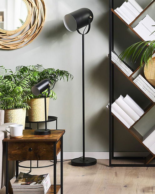 Stojící lampa TYRO (kov) (černá)