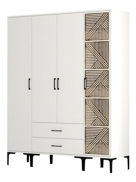 Šatní skříň Kiara STP (bílá)
