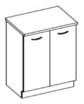 Dolní kuchyňská skříňka Lewis 60 D 2F ZB