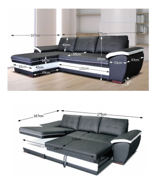 Rohová sedací souprava Mark L+2 (L)