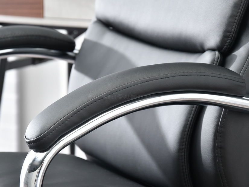 Křeslo Luxus (černá + chromová)