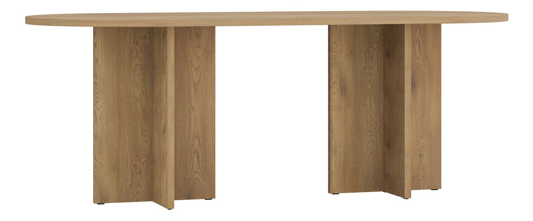 Rozkládací jídelní stůl Ovalina (béžová písková)