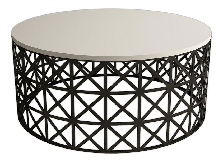 Konferenční stolek Vutada (krémová + černá)