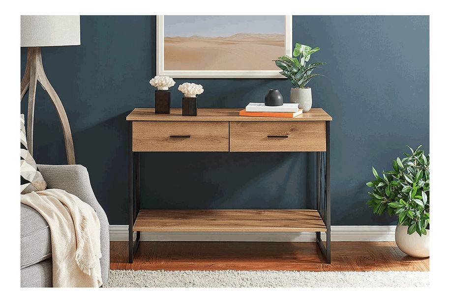 Konzolový stolek Nevada (dub + černá)