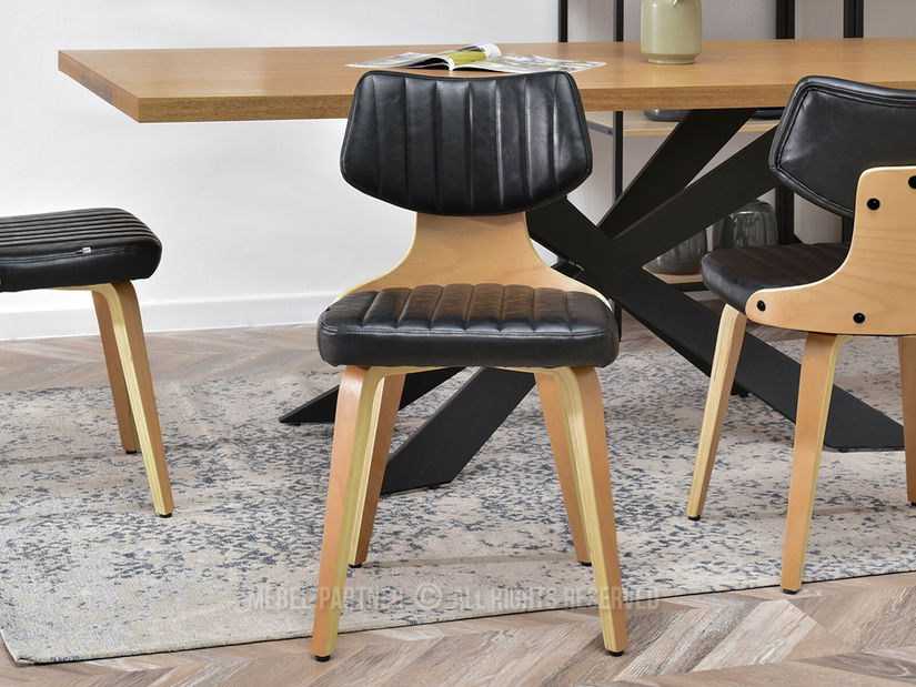 Židle Iris (dub černý + dub)